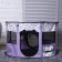 An animals aviary, a tent with a pattern, round, 70 x 40 cm, purple