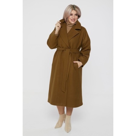 Female coat, size 56, mustard color-2