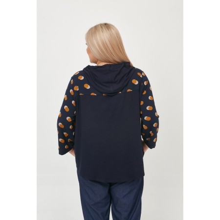 Female T-shirt, size 62, dark blue color-5