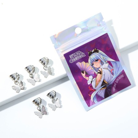 Hairpins piercing for hair "be yourself", 5 pcs., 2 x 1 x 2 cm-1