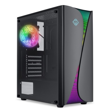 The GMNG OGC-G120 case is black without ATX 5x120mm 2xusb2.0 1xusb3.0 Audio Bott PSU BP-3