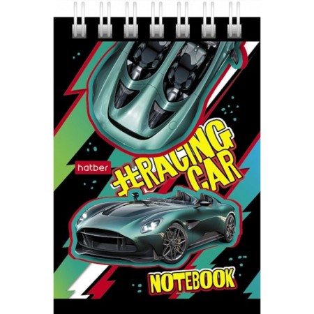 Notepad A7, 40 sheets on the crest "Cars", cover covering cardboard, block: tinted 60 g/m², mix-3