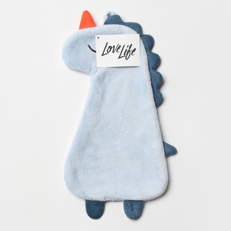 Blue color towel is blue, 40*19 cm, 100% p/e, 280g/m2 microfiber-4