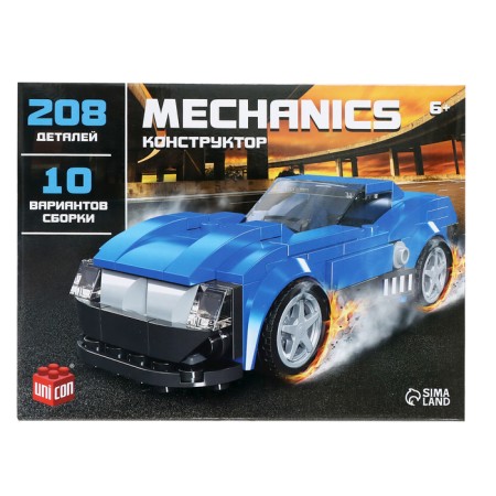 Designer machine 10 in 1 Unicon Mechanics, 208 parts, 6+-2