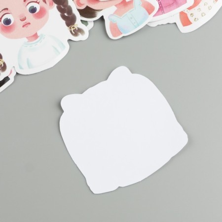 Stickers Plastic "Model Girls" set 60 pcs 10x12 cm-2