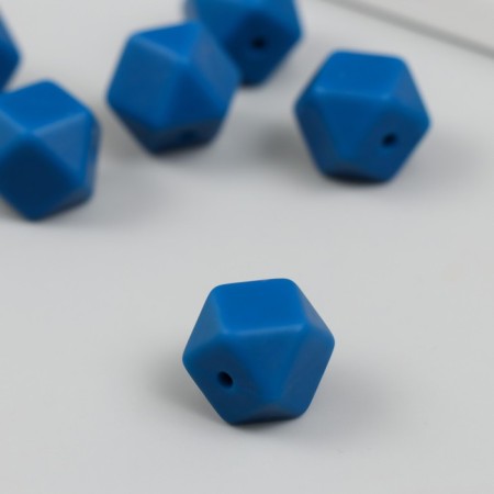 Busina silicone "polyhedron" dark blue d = 1.4 cm