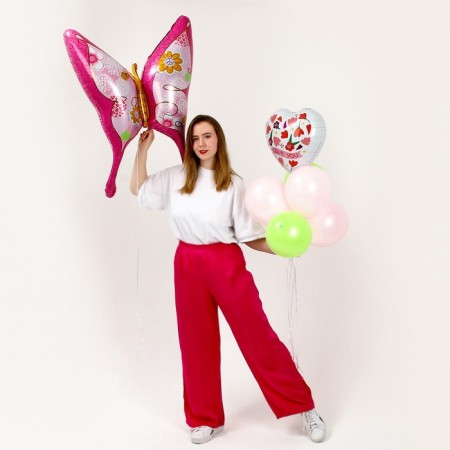 Set of balls "Spring butterfly", foil, latex, 7 pcs.-1