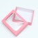 Box of a team without printing a lid is a red with a window 18 x 15 x 5 cm