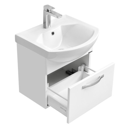 Tumbling under the Aquaton sink Arya 50 Suspended white 1A140301AA010-1