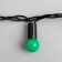 Garland “thread” 10 m with nozzles “balls 1.5 cm”, IP44, dark thread, 100 LED, green glow, 8 modes, 220 V