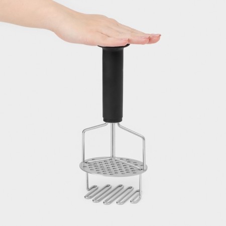 Magistro adagio potato puff, stainless steel, black color-3