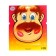 Carnival mustache with eyebrows, brown color