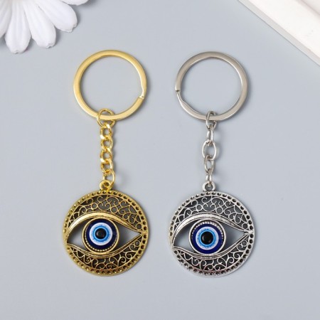 Keychain Metal Eye "Eye from the evil eye" MIX 3.3x0.2x3.5 cm