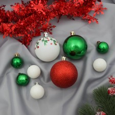 Set of balls plastic D-6 and 2.5 cm, 21 pcs “Vacations” Patterns, Mishura 1 m, mix