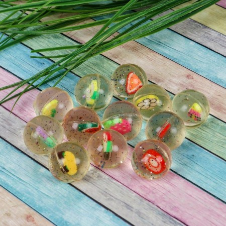 Rubber ball "Fruits", 2.7 cm, species mix-1
