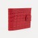 Women's wallet on the button, red color