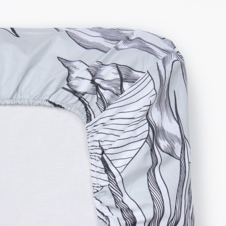 Glass Electric Glass Gray Tropics, 160x200x25 cm, 100% cotton, Poplin-2