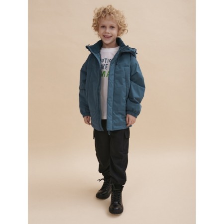 Vetrovka for boys, height 104 cm, sea wave color-2