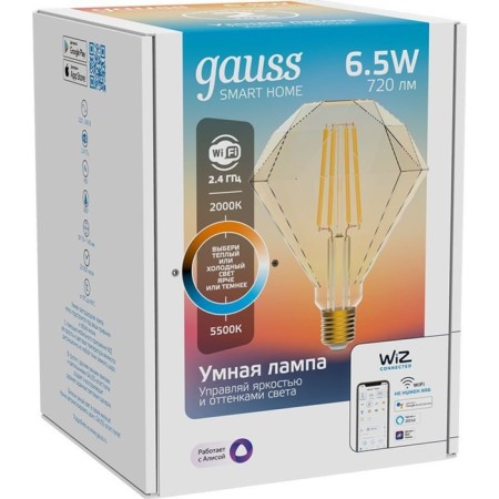 Smart lamp Gauss Iot Smart Home E27 6.5W 720lm Wi-Fi (pack: 1pc) (1370112)-7
