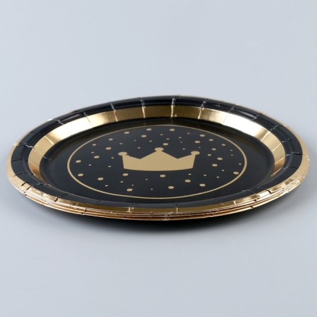 Paper plate "Golden Crown", in a set of 6 pcs.-1
