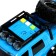 Inertial jeep 6x6, 1:16, light and sound, blue color