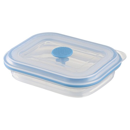 Silikobox transportation and storage container, silicone, folding, 400 ml, blue color-6