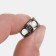 Club for the cord, double, d = 5 mm, 15 × 10 mm, 5 pcs, black nickel color