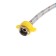 Flexible eyeliner for water zein, 1/2 ", nut-gayka, 30 cm, with a key for installation