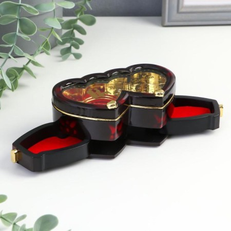 Musical box "2 hearts" 11.5x7 cm-1