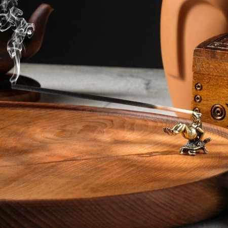 Bowl stand "Frog on the Turtle", 3.5x5 cm-1
