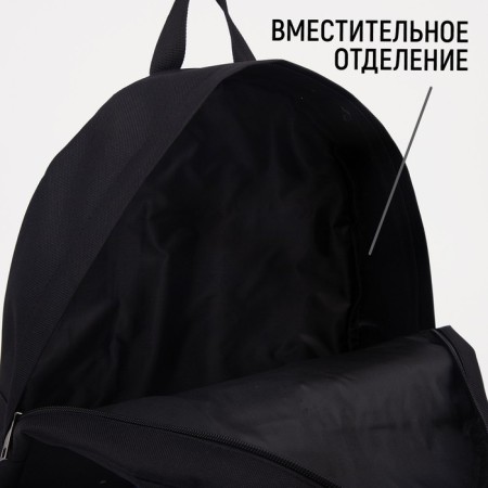 School backpack on lightning, black/blue color-2