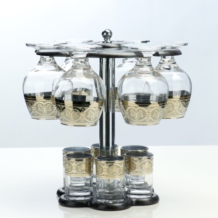 Mini-bar 12 objects of cognac, Florence, dark 350/50 ml