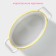 Form for baking of heat -resistant ceramics oval shade "lemon", 27.5 × 15 cm, white color