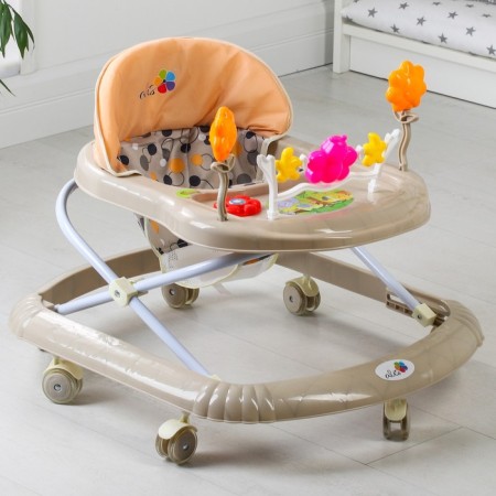 Walks "Fly C", beige, 7 Silik. wheels, muses., light