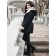 Jacket for girls, height 158 ​​cm, black color