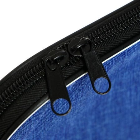 Folder with handles Textile A4, 350 x 270 x 20 mm, "Office", nylon 600D, linen, blue, PM/1-2