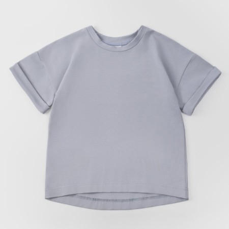 T -shirt Children's Amarobaby Stripe, height 128 cm, gray color-15