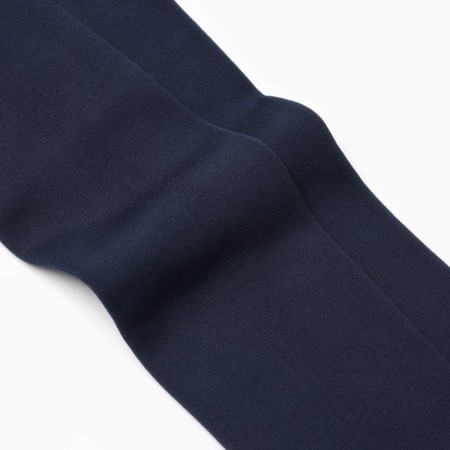 Pantyhose children's microfibers with fleece inside, dark blue color, height 122-134 cm (7-9 years)-1