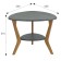Commerce table Beautystyle 15, 650x650x510, Gray Concrete/Buke