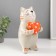 Souvenir Ceramics "Ginger Cat with a heart in the asterisk" 12.2x11.2x20 cm