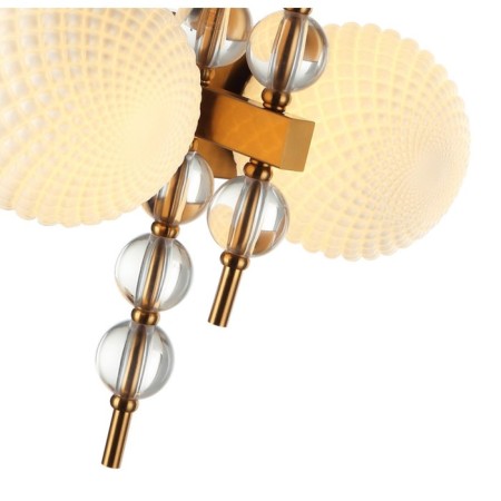 Wall lamp Queenly 2xe27 40W, size 20x35x46 cm, bronze color-1