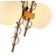 Wall lamp Queenly 2xe27 40W, size 20x35x46 cm, bronze color