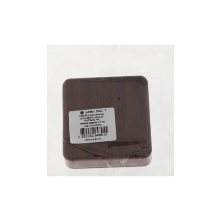 Ringing box for the cable channel Ural Pak, 75x75x28, IP40, Dark Tree, KR-513140075--3
