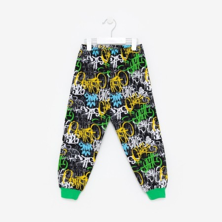 Pajama nursery was formed, black color/inscriptions, height 116 cm-8