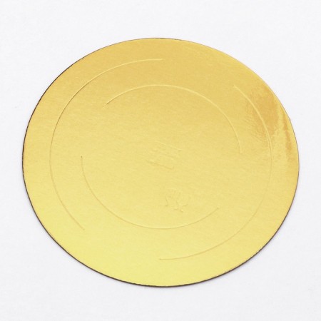 Confectionery substrate, under the cake, gold-white, 18 cm, 1.5 mm-1