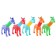 Developing toy "Giraffe", Mix colors