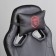 Playing chair "zombie 50" eco -leather, black