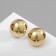 Earrings Metal "Atmosphere", Circle, Sphere, Color Gold