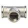 The STOUT SFT -0020-000012, 1/2 ", internal/internal thread, nickelled brass