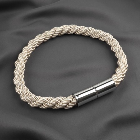 Picking for curtains "cord twisted", d = 1.5 × 59 cm, milk color-1